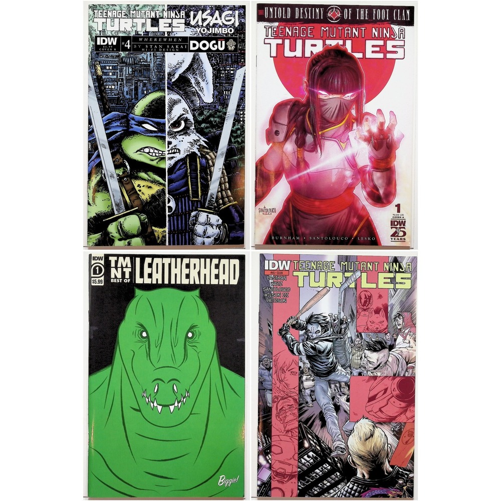 IDW‎ Comic Book Lot Teenage Mutant Ninja Turtles Modern Era #TMNT 4 Books